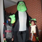 The children of Paul R. Watson II, assistant dean of integrated studies-programs, join in the larger-than-life fun. The children of Paul R. Watson II, assistant dean of integrated studies-programs, join in the larger-than-life fun.