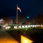 The 2012 crop of holiday cards, illuminated along the campus mall. The 2012 crop of holiday cards, illuminated along the campus mall.