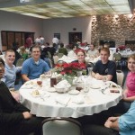 Members of the Horticulture Club enjoy dessert after waiting tables. Members of the Horticulture Club enjoy dessert after waiting tables.