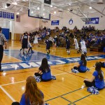 Fans and members of the Wildcat Dance Team are among those sporting "Blue Crew" T-shirts for the night. Fans and members of the Wildcat Dance Team are among those sporting "Blue Crew" T-shirts for the night.