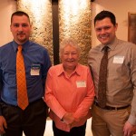 The evening's mentors: From left, Daniel R. Bennett, Annmarie Phillips and George E. Logue III.