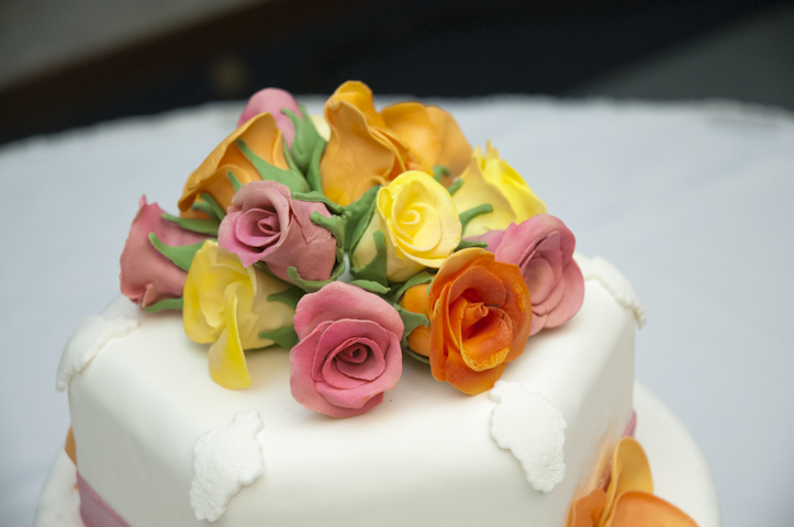 Bright and delicate hand-crafted roses