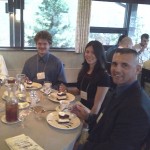 Soon-to-be-graduate Samuel P. Ferster, of Sunbury (right), served as a mentor to his construction management classmates.