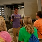 High schoolers listen to Michael K. Patterson, an award-winning member of the college's welding faculty ...