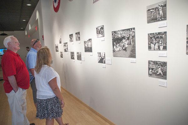 Mike Rafferty (left), editor of Webb Weekly and owner of Vannucci Foto and Video, was part of a small group of community members who lent their input during the exhibit’s development.