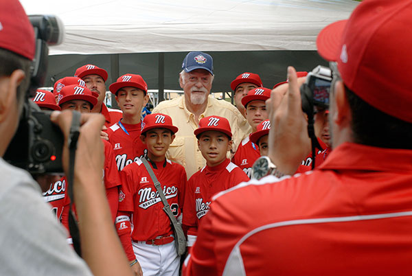 ... and cheerfully indulges a seemingly endless string of photo requests.