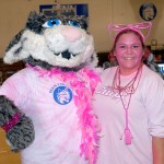 "In the pink" are the Penn College Wildcat and friend: pre-nursing major Kaitlyn A. Specht, of Lewistown.