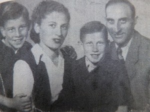 Nandor Blau, with his wife, Rosa, and their sons – all three of whom were killed at Auschwitz