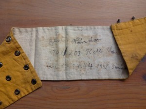 An armband worn by a Jewish man forced into slave labor by the German army during World War II has helped bring to life the horrors of the Holocaust for students enrolled in a humanities course at Penn College.
