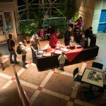 Cookies, cocoa and cookies add to the festivities.