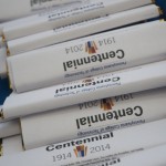 Chocolate bars, a treat no matter the occasion, are among centennial souvenirs.