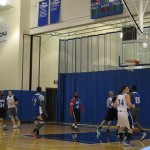 Game action, under the boards