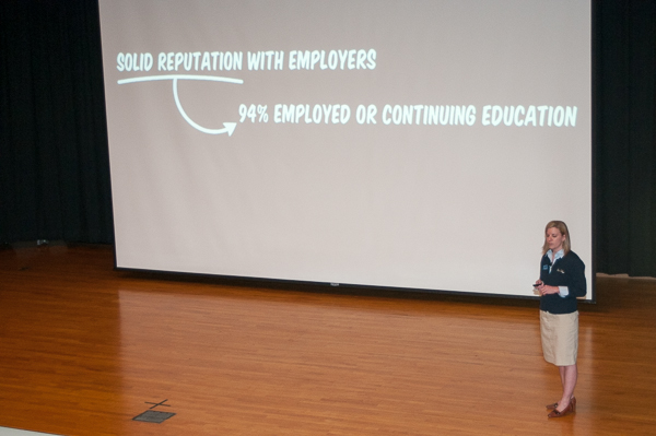 Penn College's sterling reputation among employers (and the corresponding credibility of its graduates) is among the topics for Carolyn R. Strickland, assistant vice president for academic services.