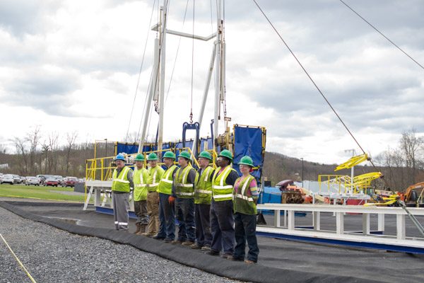 The students introduce themselves prior to the training exercise ...