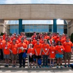 Already a tradition after only three years: the donning of camp T-shirts for an "official" group photo