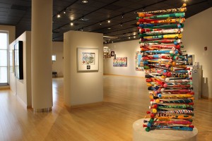 "Collective Pop," on display at The Gallery at Penn College through Aug. 24, features works created by internationally renowned 3-D pop artist Charles Fazzino and area students. The exhibit celebrates the 75th anniversary of Little League Baseball. 