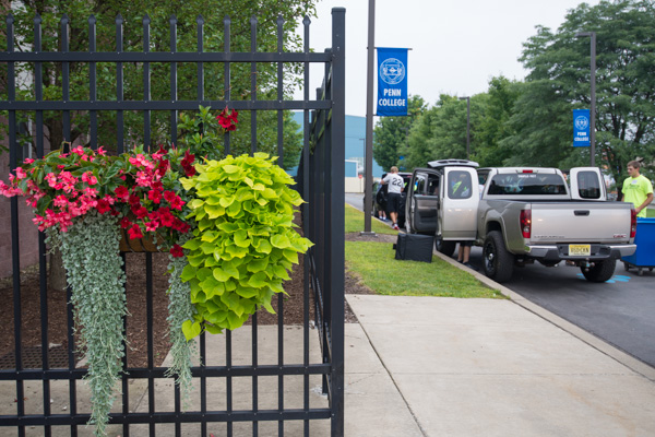 Penn College’s beautiful details are perennially on hand to greet families. 