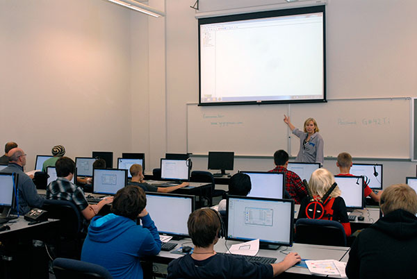 Just as she inspires Penn College's gaming and simulation majors, Anita R. Wood, assistant professor of computer information technology, challenges her audience: create a simple video game in an hour within the Microsoft Windows environment.