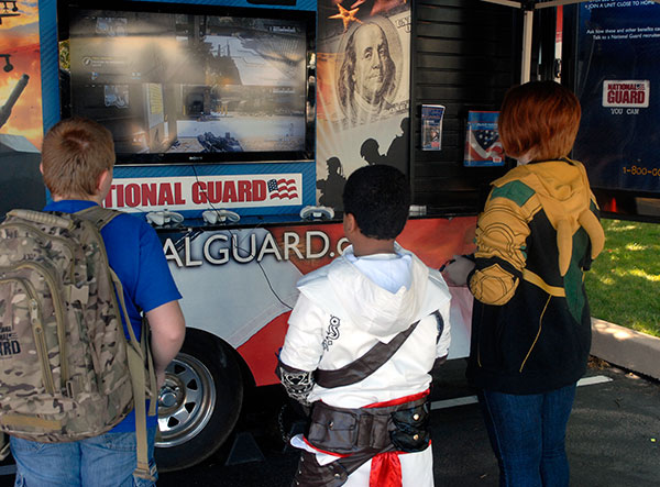 The Pennsylvania National Guard, an event co-sponsor, once again brought along its gaming trailer for attendees' enjoyment.