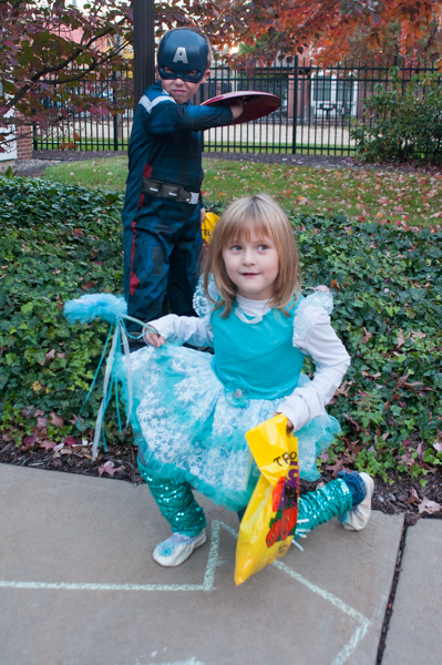 Has help arrived to protect the fair maiden?