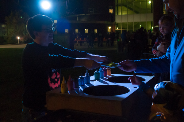 Spin Art takes on an ominous glow ...