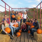 ... and a hayride to the pumpkin patch.