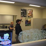 Computer information technology faculty Anita R. Wood, assistant professor, and Daniel W. Yoas, associate professor, share in the good times.