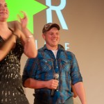 Kyle T. Smithmyer enjoys the spotlight as the second "Penn College Star."