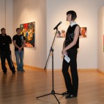 The artist offers an evening gallery talk. 