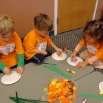 ... showing the preschoolers' creative side ...