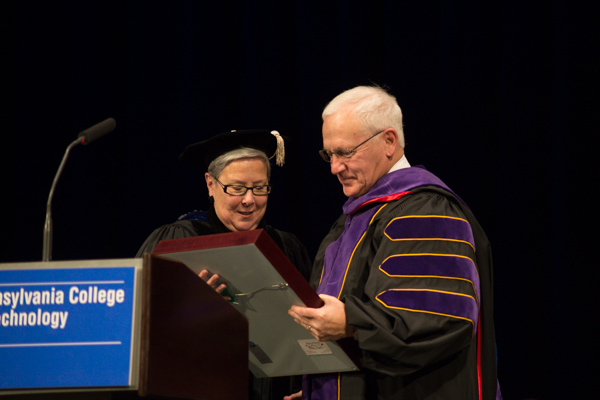 ... who, surprised by the honor, takes a moment to let the sentiment sink in ...