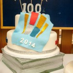 Students from the college’s Cakes and Decorations course displayed their Penn College Centennial-themed cakes. This honorable mention cake was decorated by Marissa R. Dimoff, of Mount Union.