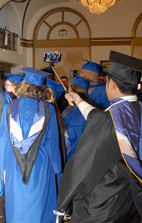 A graduating senior employs a