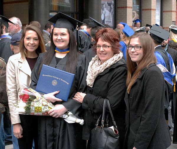 Sharing the day with proud loved ones
