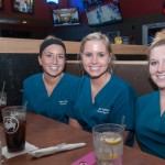 Mixing food and philanthropy is this smiling trio of dental hygiene majors (from left): Chelsea E. Miller, of Chambersburg; Morgan E. Moberg, of Huntingdon; and Paige T. Messinger, of East Berlin.