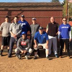 The staff/faculty team: victors in the yearly slow-pitch matchup ...