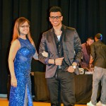 Strikingly making the scene are Glendalis Guadarrama, a nursing major from Avondale, and Wilmer I. Chase, of Lancaster, enrolled in architectural technology.