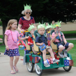 The center’s youngest clients join the parade.