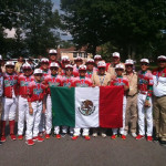 "Uncle" Marlin R. Cromley (third from right), with the team from Mexico that will play Saturday afternoon in the Series' international championship game against Japan