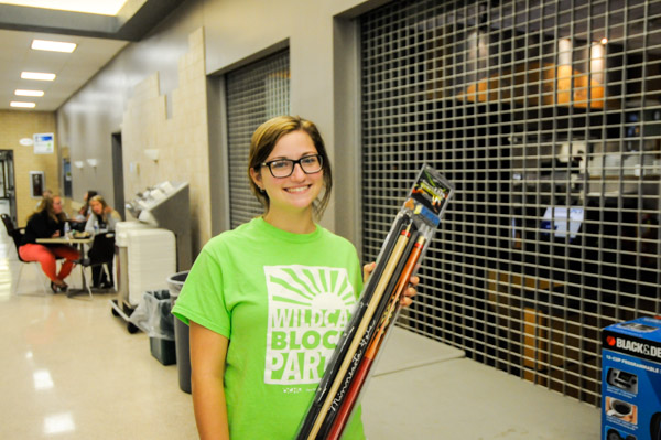 Nursing student Rachel J. Walker, of Lewisburg, leaves the