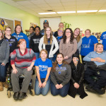 Students gather for a photo along with their professor, D. Robert Cooley (upper right).