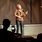 ... is captured by an audience member.