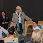 Sharon K. Waters (left) facilitated the Penn College wing of the summit, and Dr. Janet Townsend copresented its opening and closing.