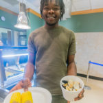 Automotive student Gibreel B. Conteh, of Philadelphia, feeds an appetite as big as his smile.
