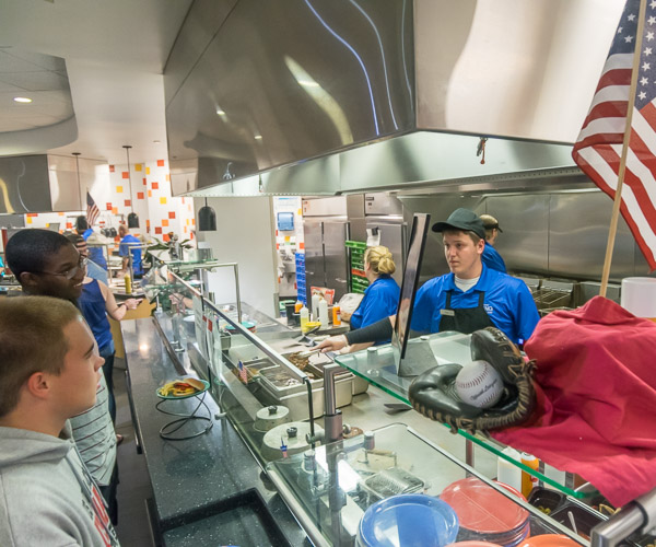 The Capitol Eatery served a pregame buffet ...