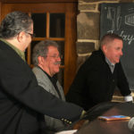 From left, judges Daniele, Ditchfield and Nash enjoy the competition.