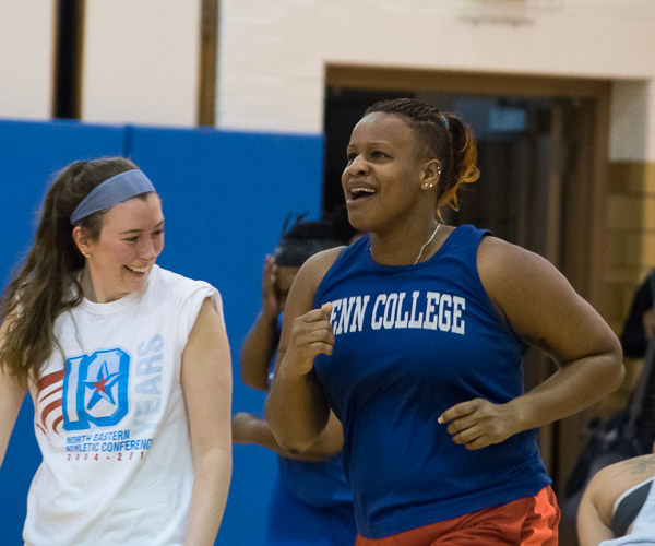 Enjoying the day are Burger (left) and Crowell.
