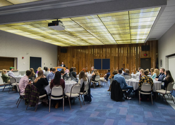 ... that gathered for dinner in the Mountain Laurel Room.