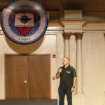 ... and recounts his transcendent story later in the evening.