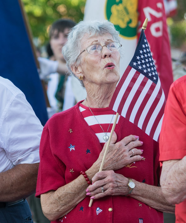 In heartfelt allegiance